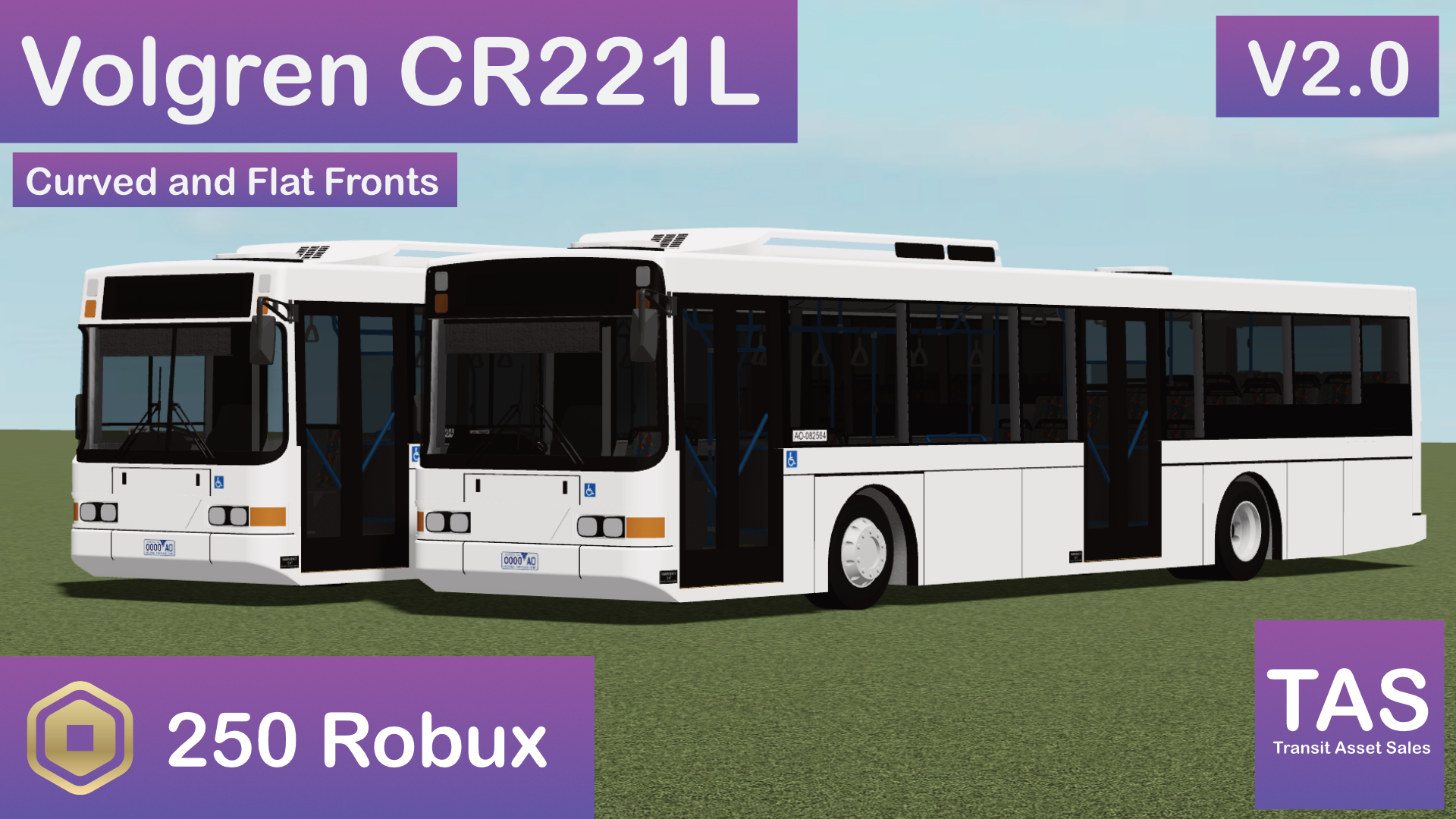 TAS Volgren CR221L | 250 Robux | Curved and Flat front variants!